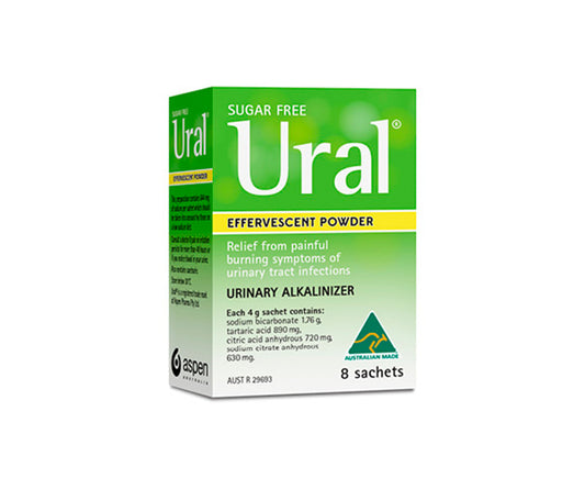 Ural Effervescent Powder Lemon Sachets 8