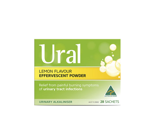 Ural Effervescent Powder Lemon Flavour 28 Sachets