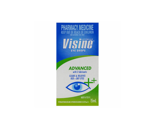 Visine Advanced Eye Drops 15mL