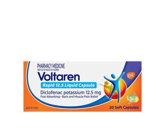 Voltaren Rapid 12.5mg Liquid Capsules 20