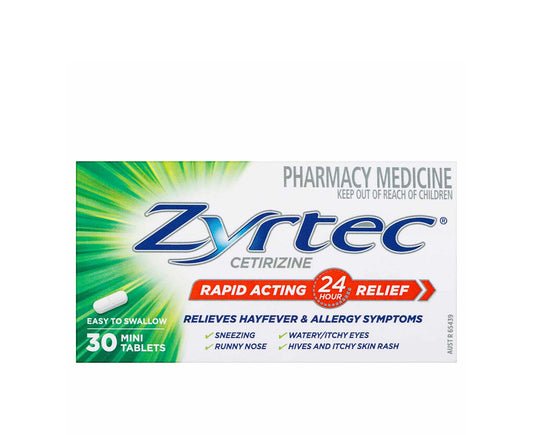 Zyrtec 10mg Tablets 30