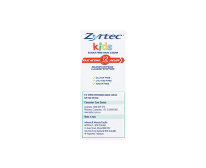 Zyrtec 1mg/mL Liquid 75mL