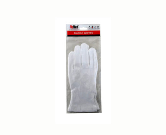 BeMed Cotton Gloves Medium 1 Pair