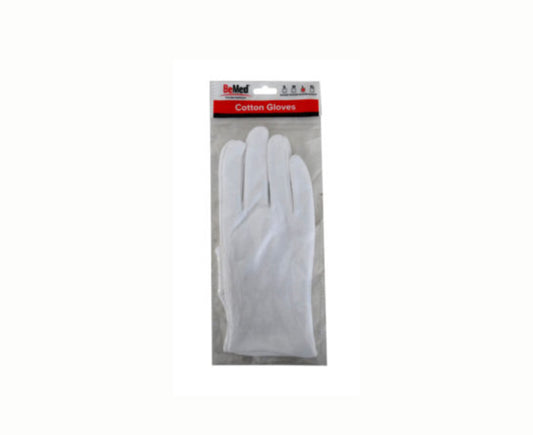 BeMed Cotton Gloves Large 1 Pair