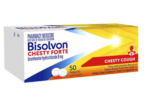 Bisolvon Chesty Forte Tablets 50