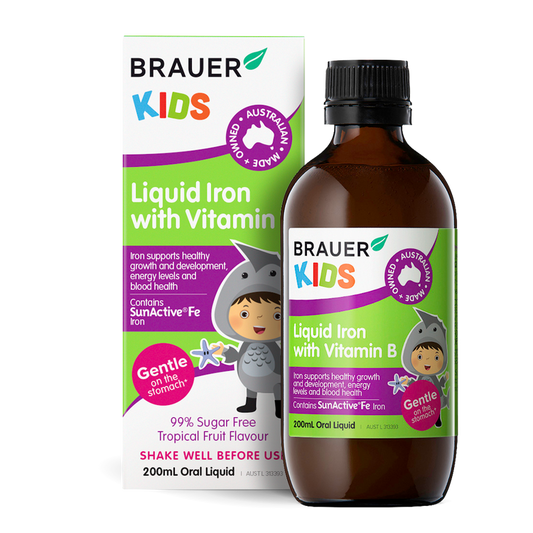 Brauer Baby & Kids Liquid Iron With Vitamin B 200mL