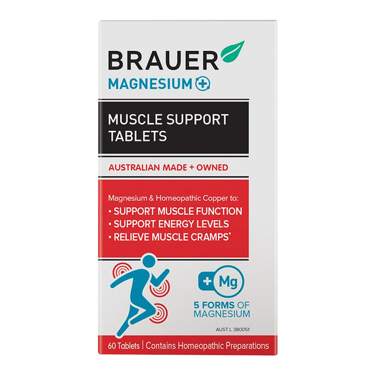 Brauer Magnesium + Muscle Support Tablets 60