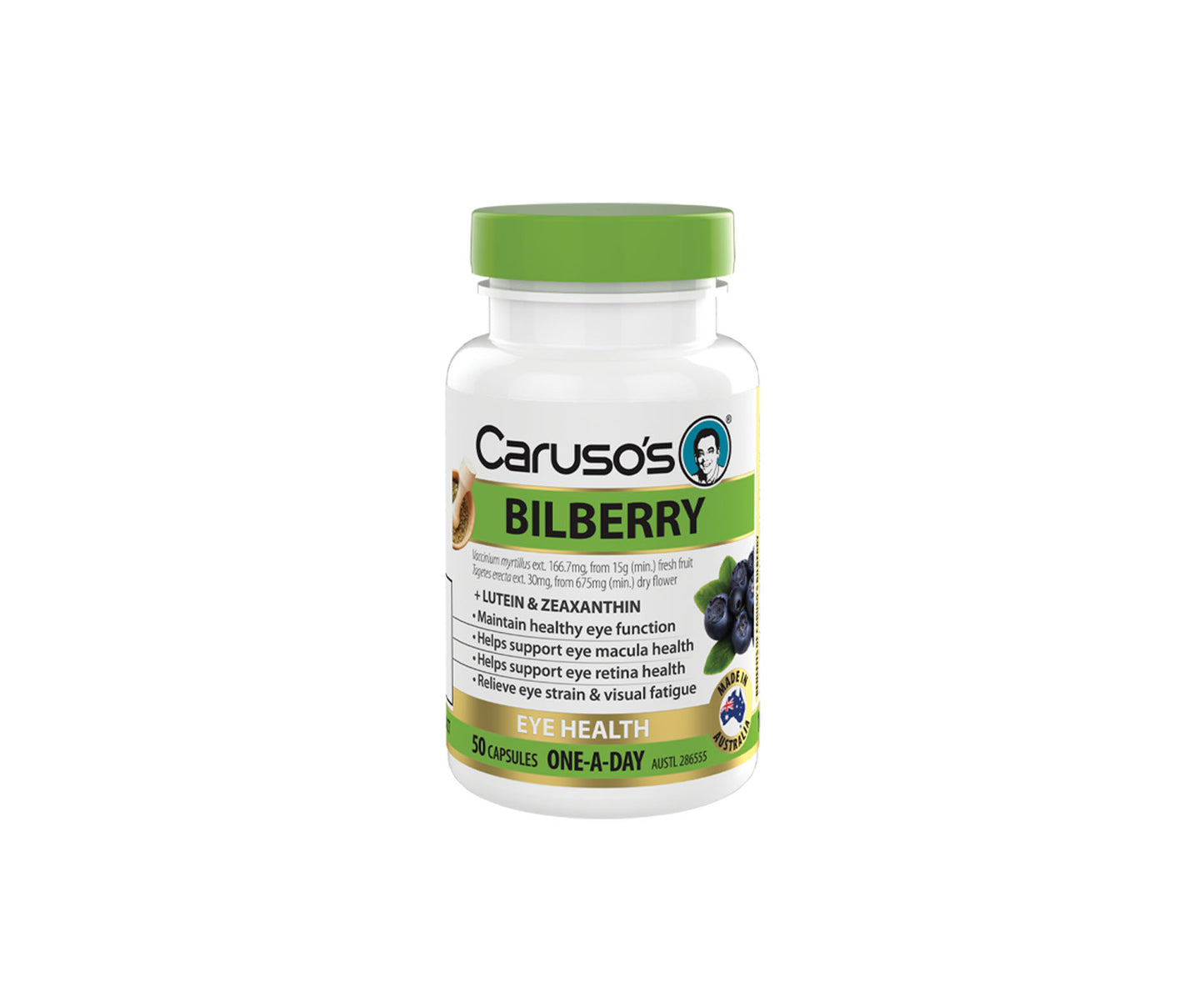 Caruso's Bilberry Capsules 50