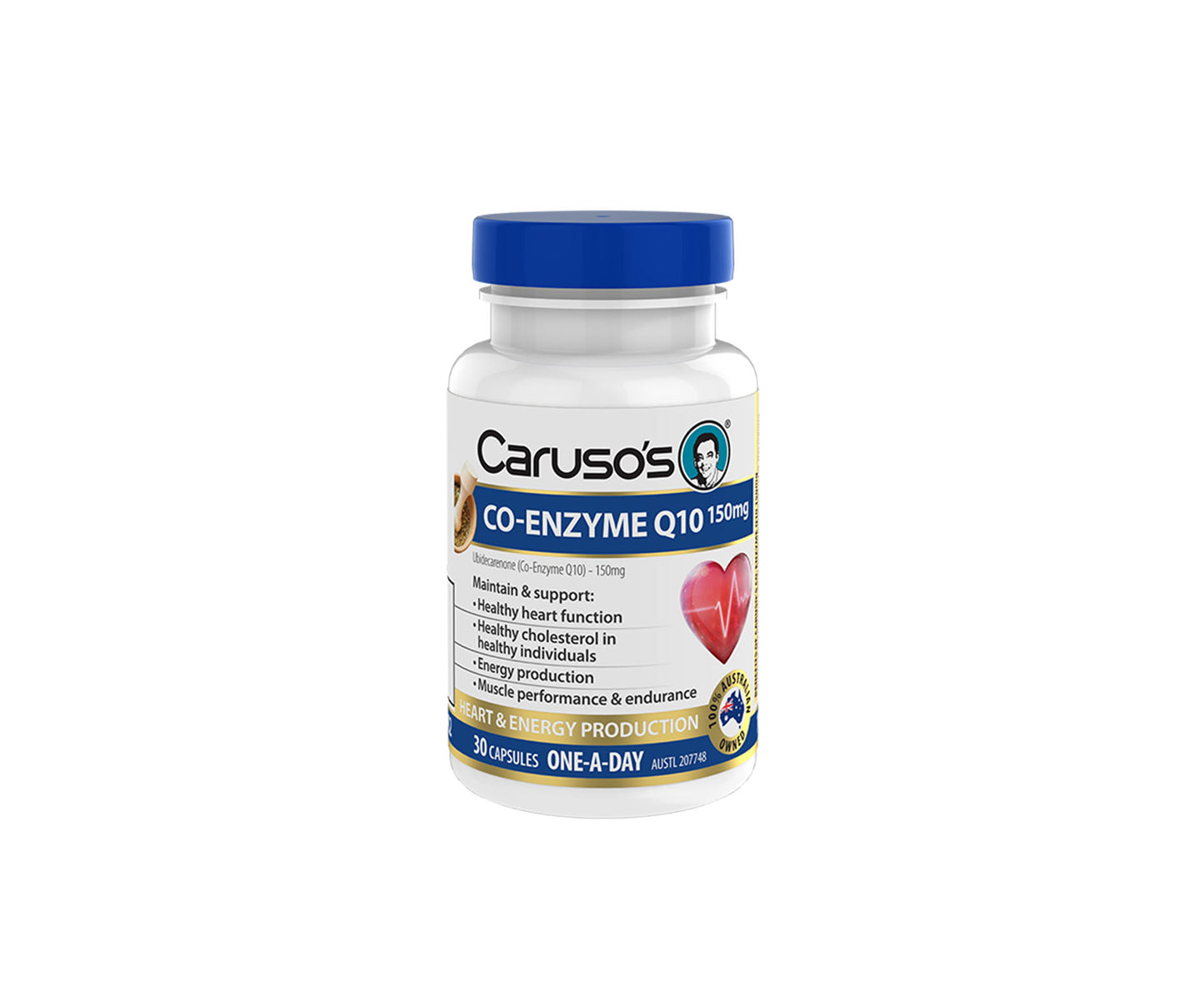 Caruso's Co-Enzyme Q10 150mg Capsules 30