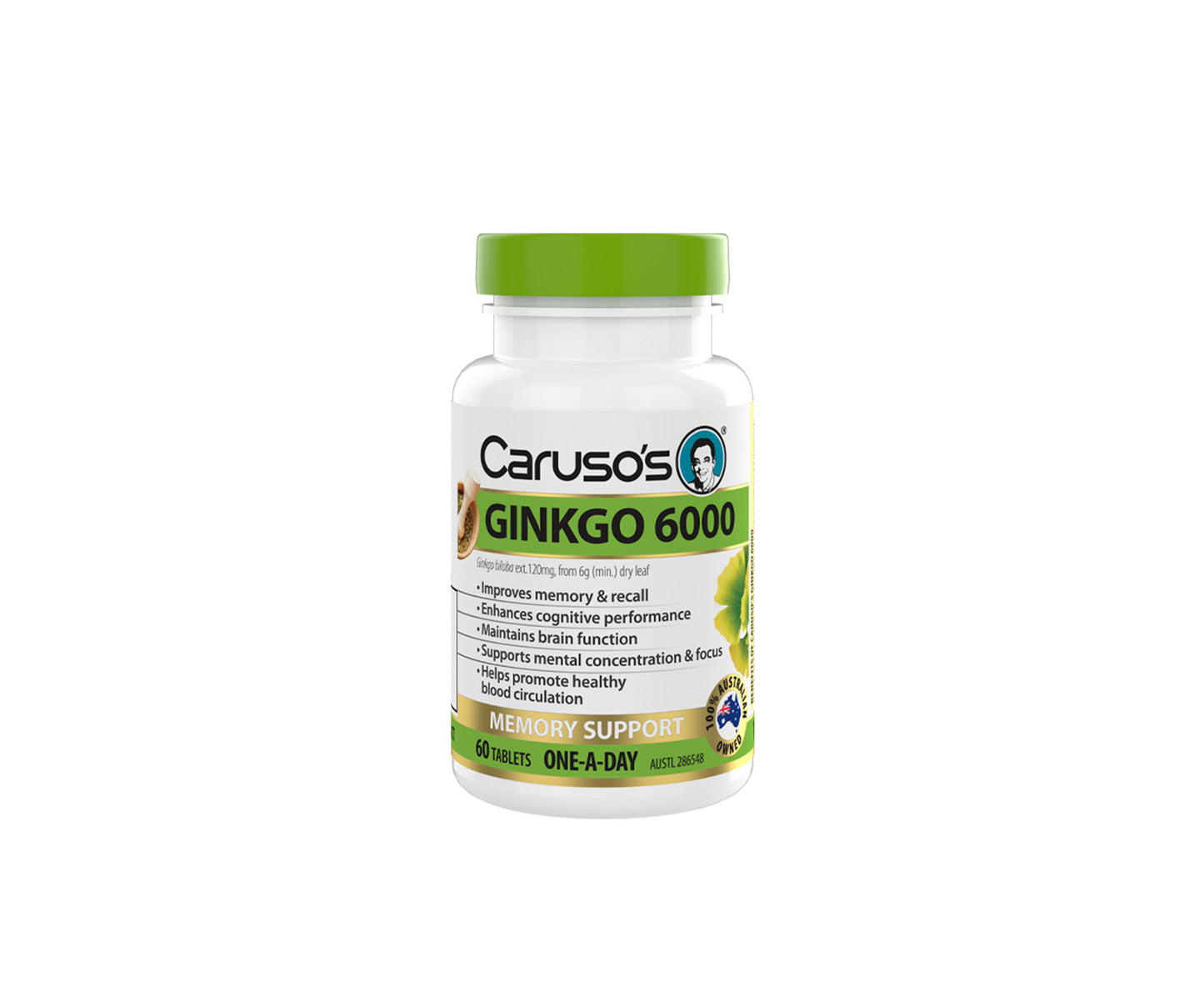 Caruso's Ginkgo 6000 Tablets 60