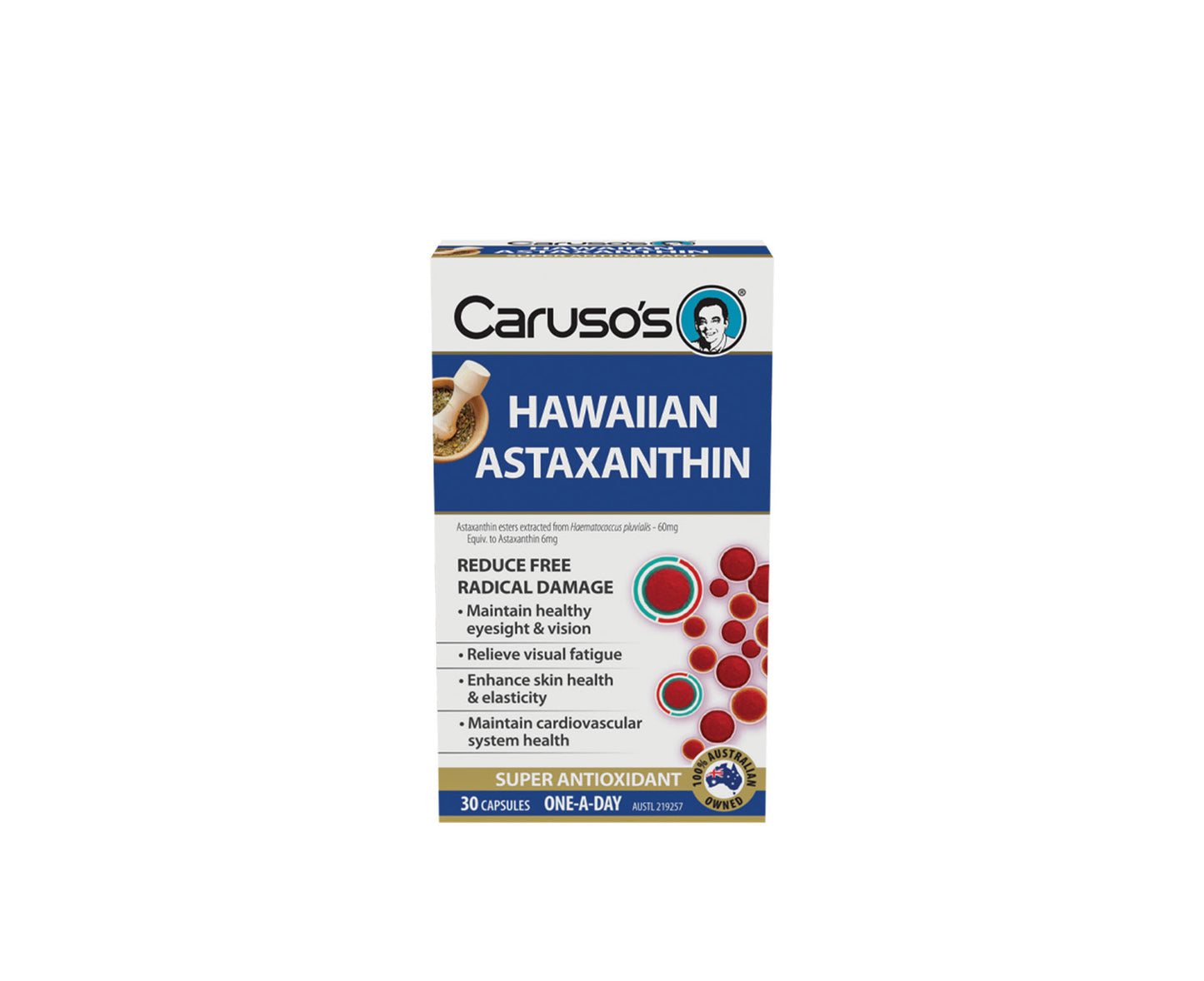 Caruso's Hawaiian Astaxanthin Capsules 30