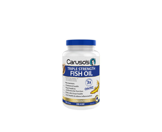 Caruso's Triple Strength Fish Oil Concentrate Capsules 150