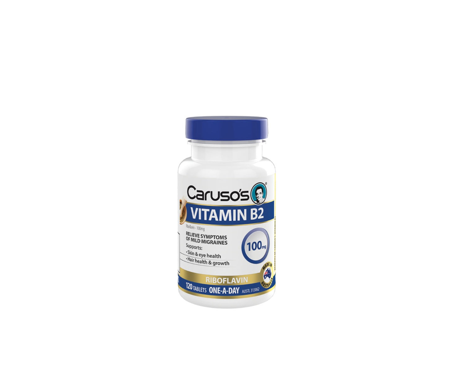 Caruso's Vitamin B2 100mg Tablets 120