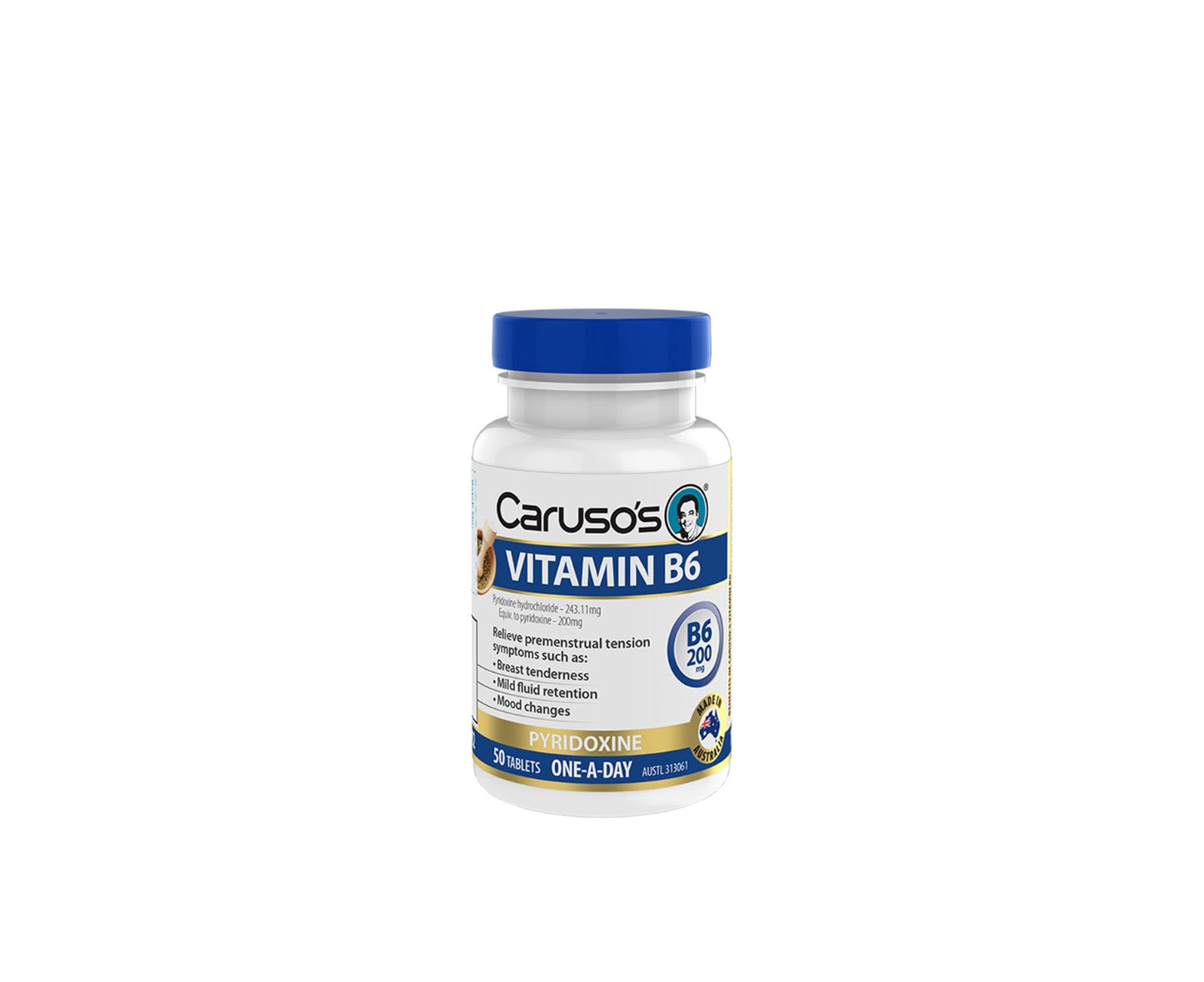 Caruso's Vitamin B6 200mg Tablets 50