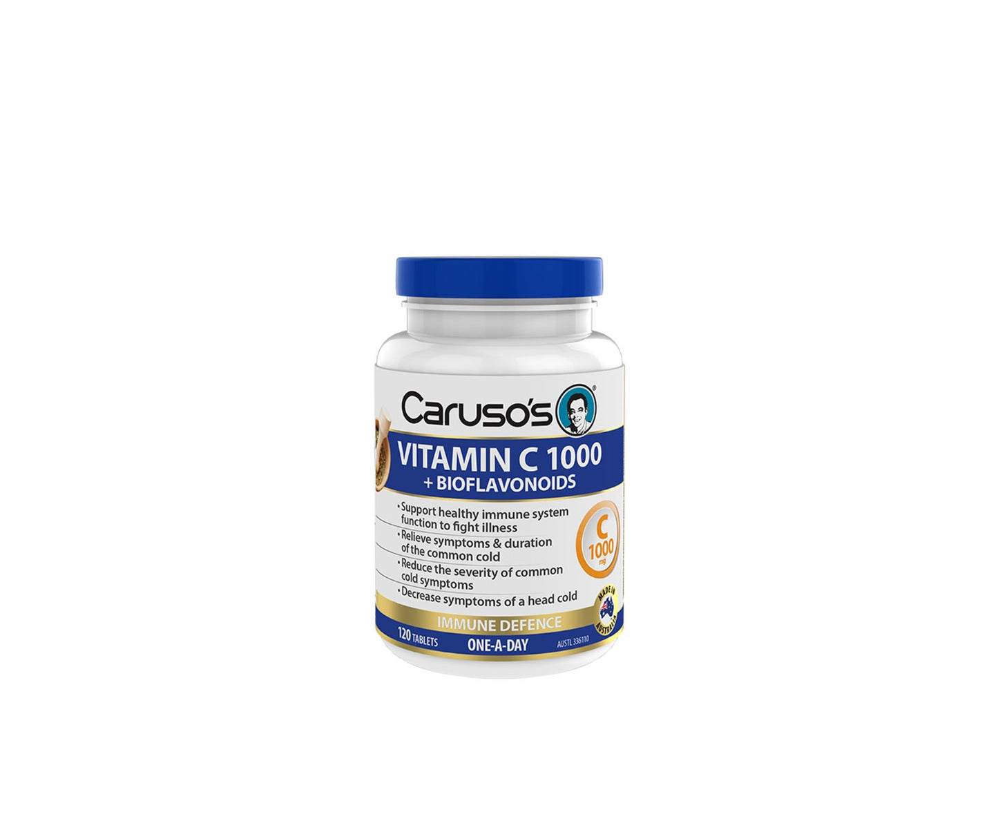 Caruso's Vitamin C 1000 + Bioflavonoids Tablets 120