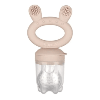 Haakaa Fresh Food Feeder & Cover Set (Blush)