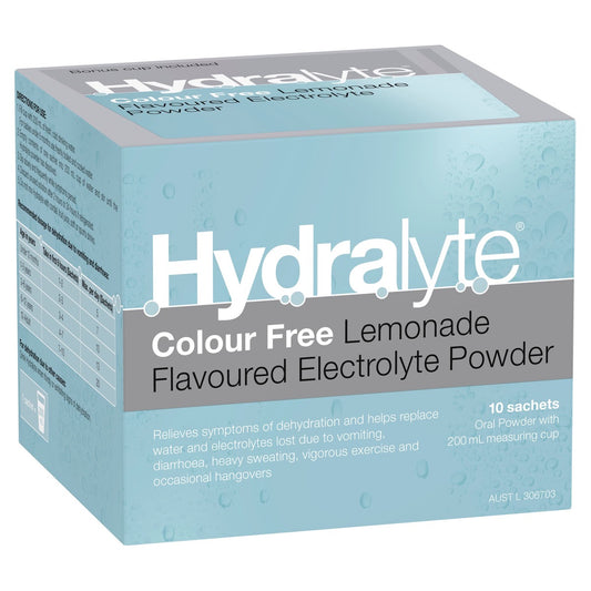 Hydralyte Electrolyte Powder Sachet Lemonade 5g x10