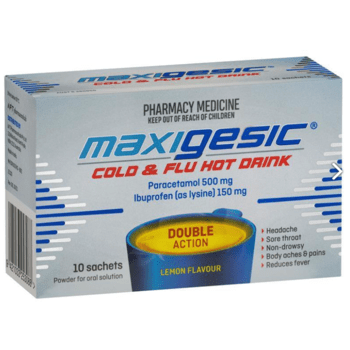 Maxigesic Cold & Flu Hot Drinks 10 Sachets