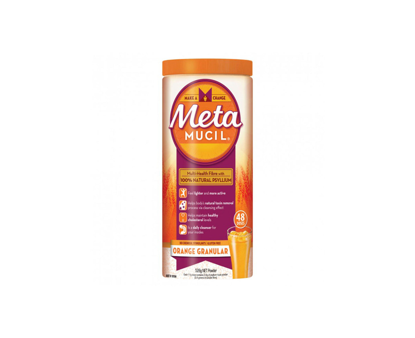 Metamucil Original Orange Granular 48 Dose 528g