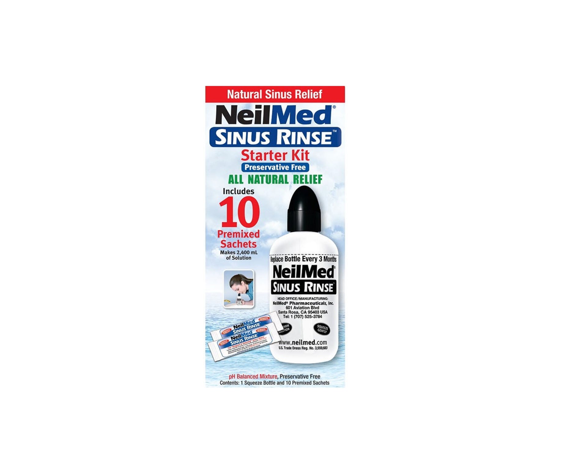 Neilmed Sinus Rinse Kit 10 Sachets