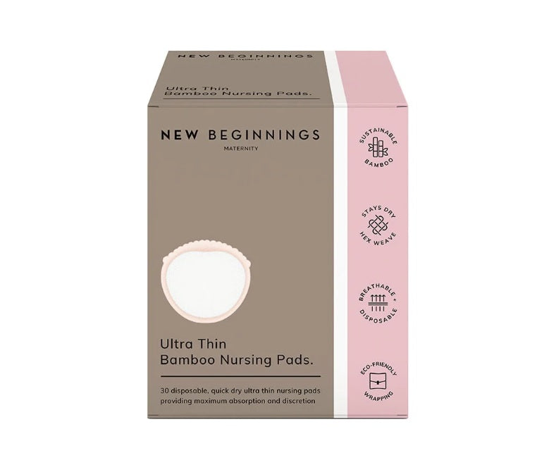 New Beginnings Bamboo Ultra Thin Nursing Pads 30