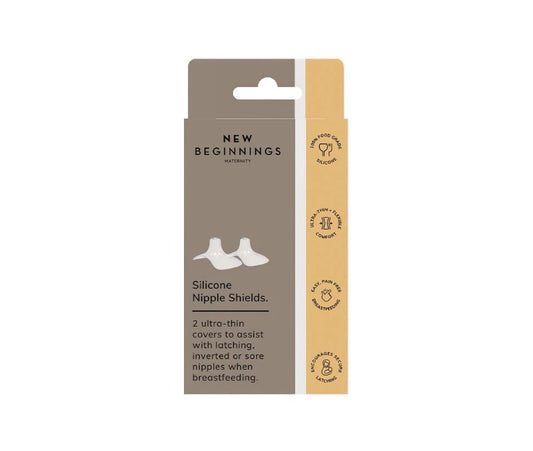 New Beginnings Silicone Nipple Shields 2 Pieces