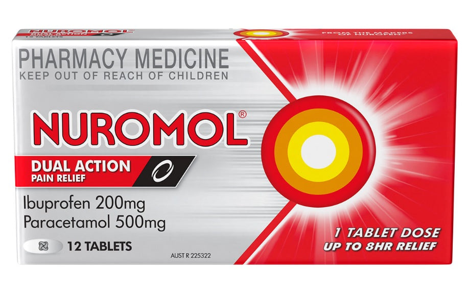 Nuromol Dual Action Tablets 12