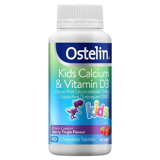 Ostelin Kids Vitamin D3 & Calcium Chewable Tablets 90