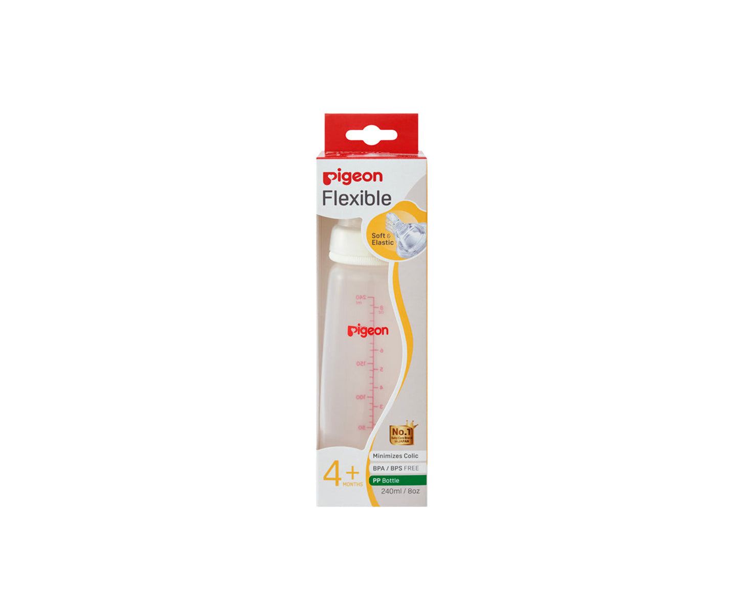 Pigeon Flexible™ PP Bottle Slim Neck 240mL