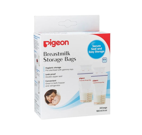 Pigeon Breastmilk Storage Bags 25 Pack | Sterile & Convenient | Zenith ...