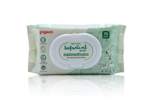 Pigeon Natural Botanical Baby Plantmade Wipes 1 Pack 70 Wipes