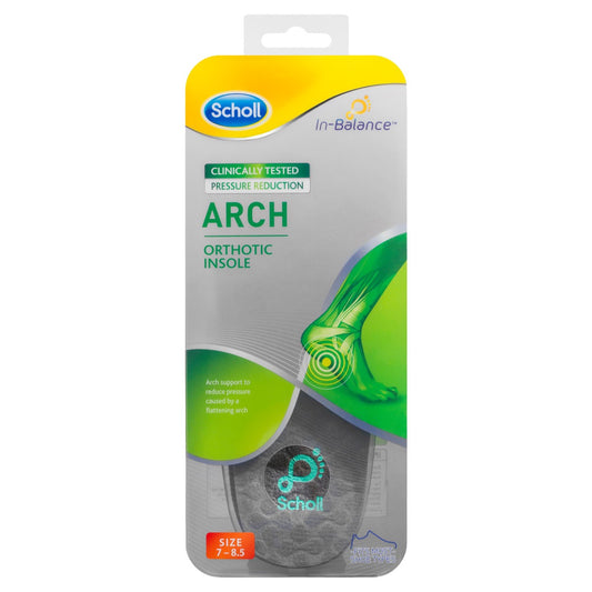 Scholl In-Balance Arch Orthotic Insole Medium 1 Pair