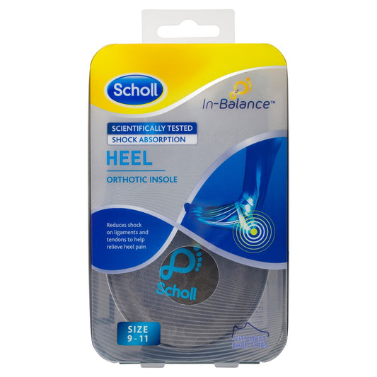 Scholl In-Balance Heel Orthotic Insole Large 1 Pair