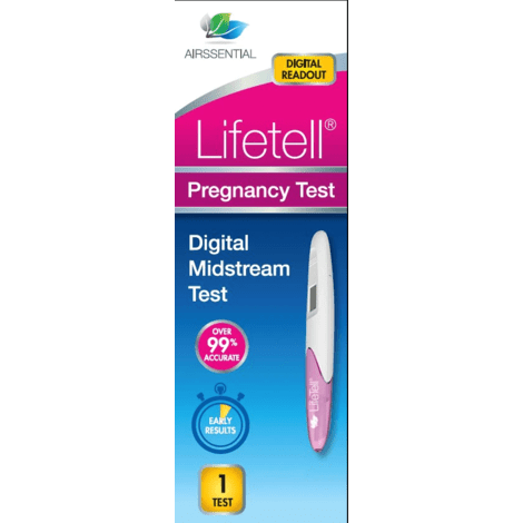 Airssential Lifetell Digital Midstream Pregnancy Test Single