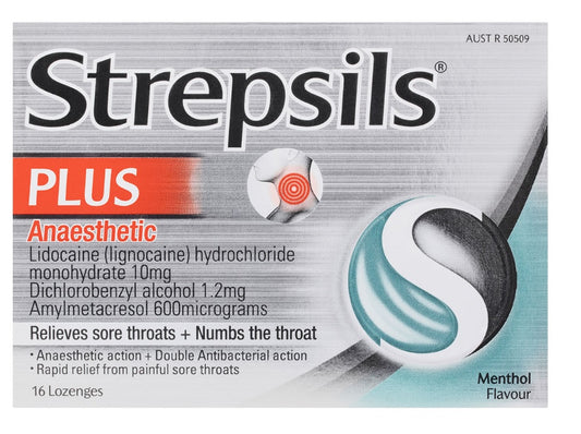 Strepsils Plus Anaesthetic Lozenges Menthol 16