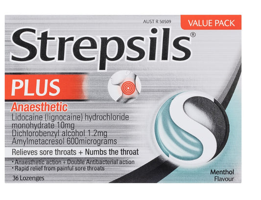 Strepsils Plus Anaesthetic Lozenges Menthol 36