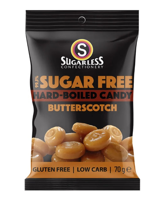 Sugarless Co Hard-Boiled Candy Butterscotch 70g