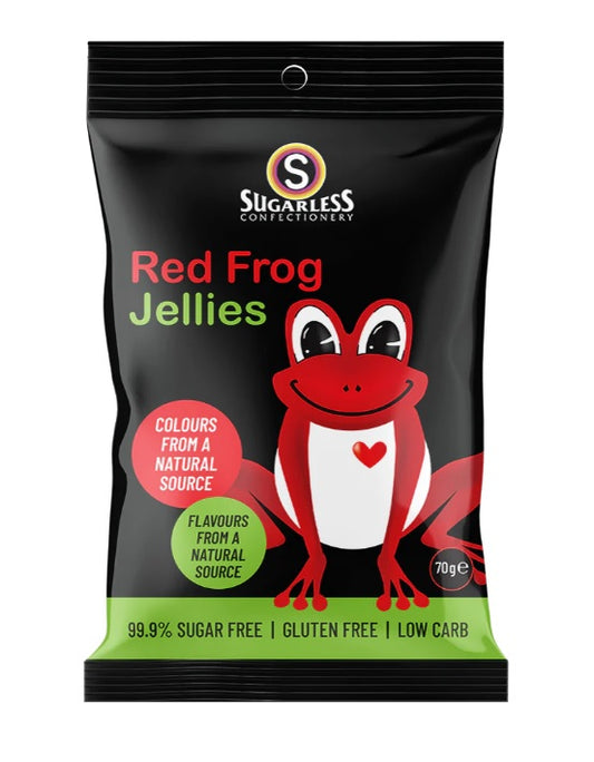 Sugarless Co Red Frog Jellies 70g