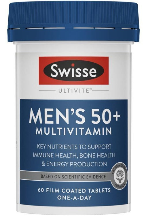 Swisse Ultivite Men's 50+ Multivitamin Tablets 60