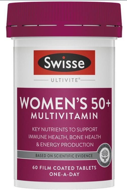 Swisse Ultivite Women's 50+ Multivitamin Tablets 60
