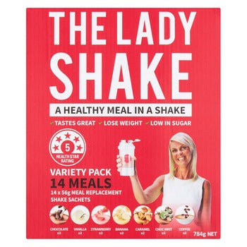 The Lady Shake Variety Pack 14 Sachets